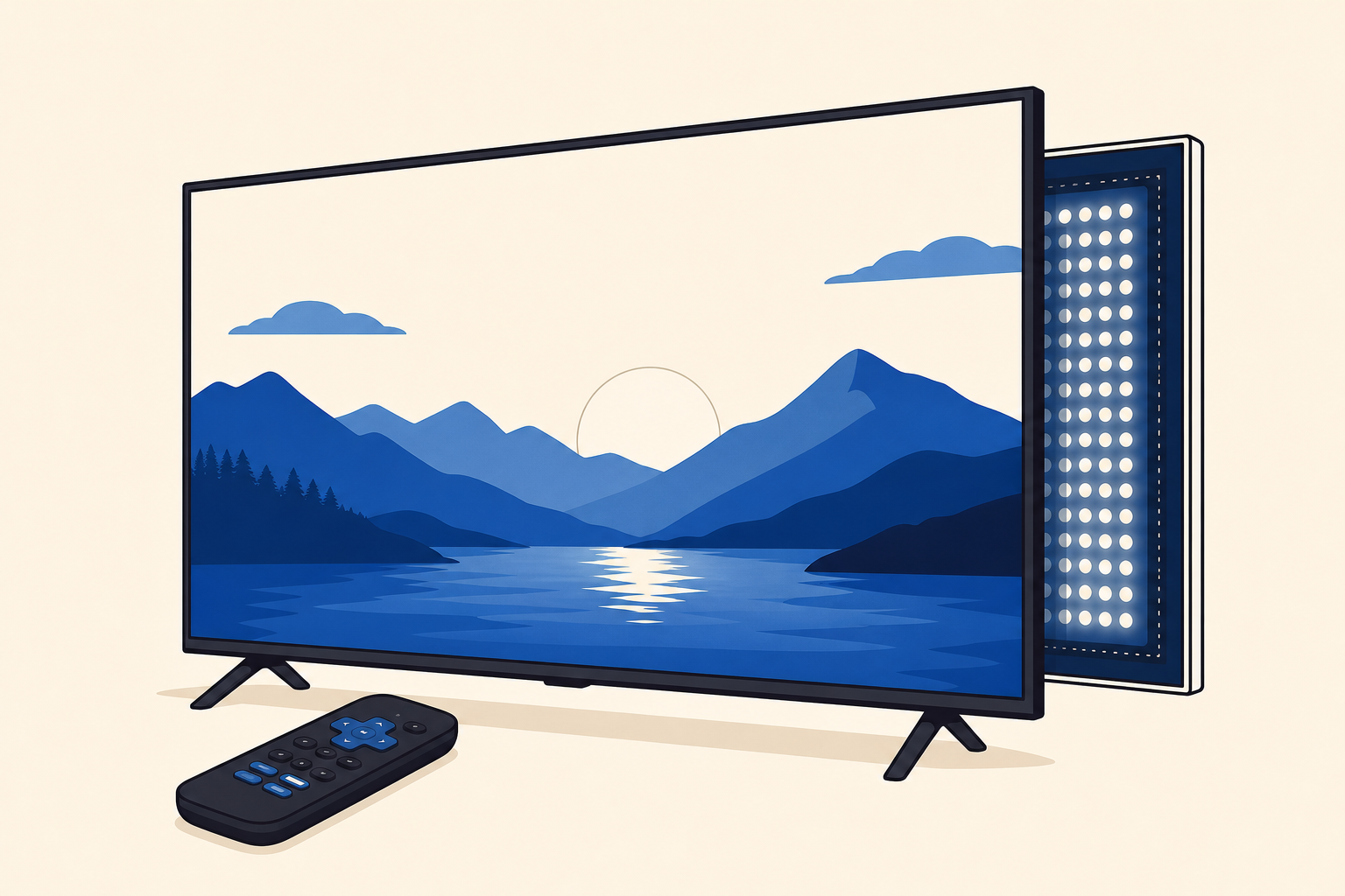 Ilustración de TCL y Roku retoman su alianza con un televisor Mini LED para México