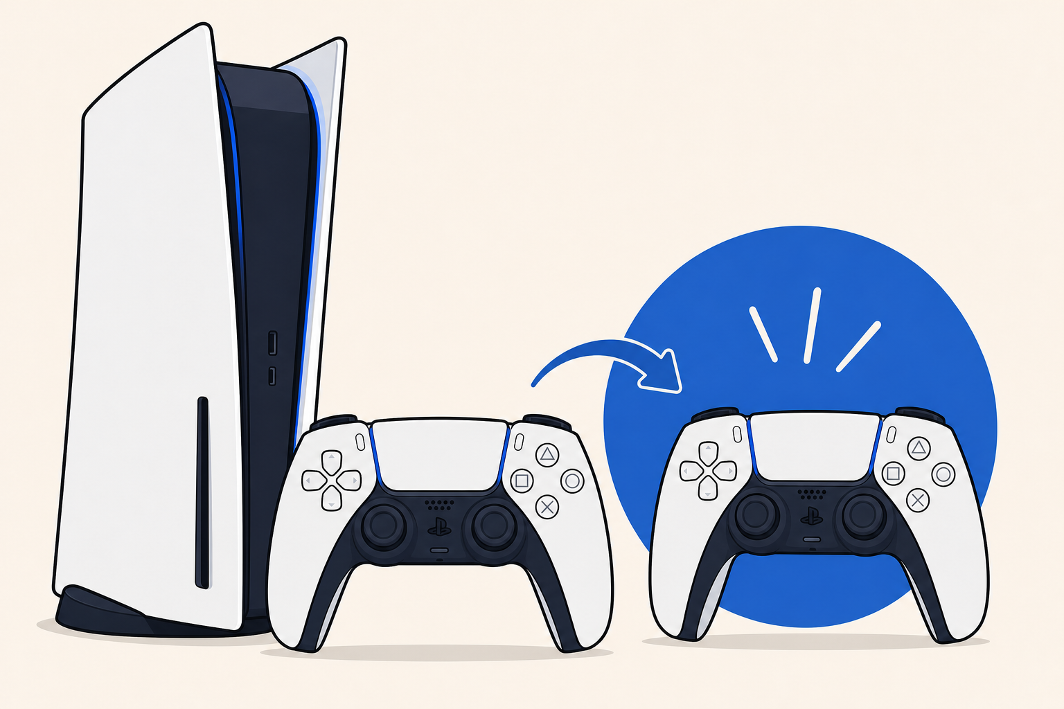 Ilustración de Sony ofrece un segundo control para PS5 reacondicionada por US$19 en Estados Unidos