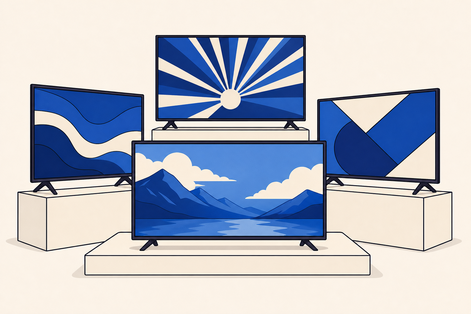 Ilustración de Estos son los televisores nominados en los Premios Xataka México 2026