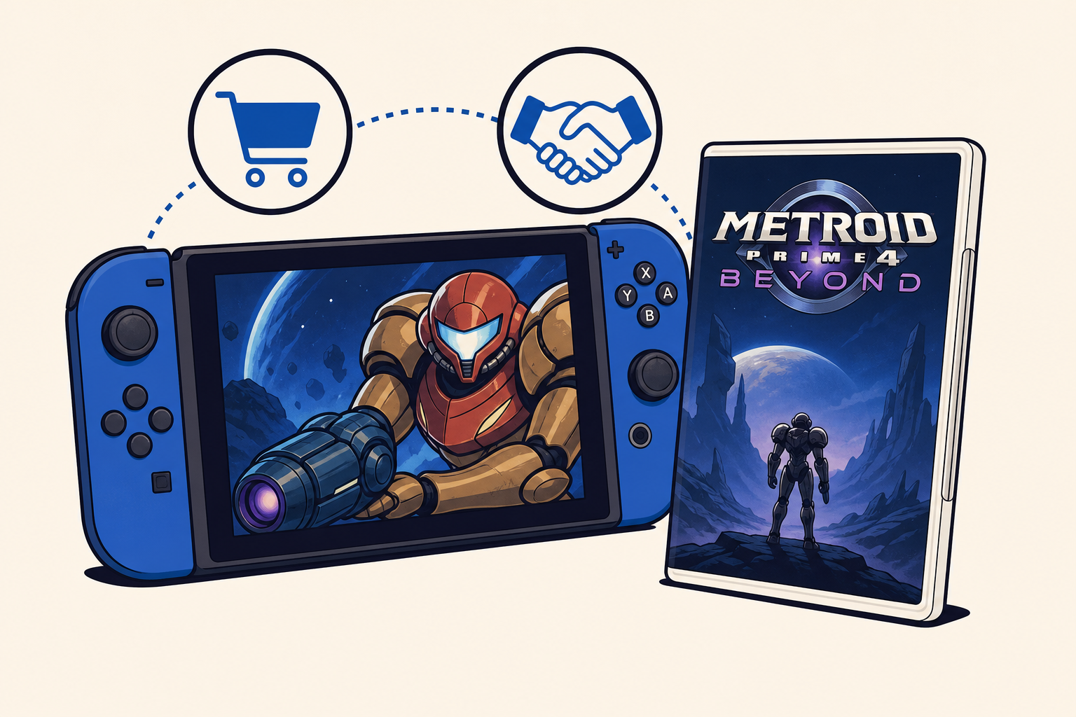 Ilustración de Metroid Prime 4: Beyond para Nintendo Switch baja a 652 pesos en México