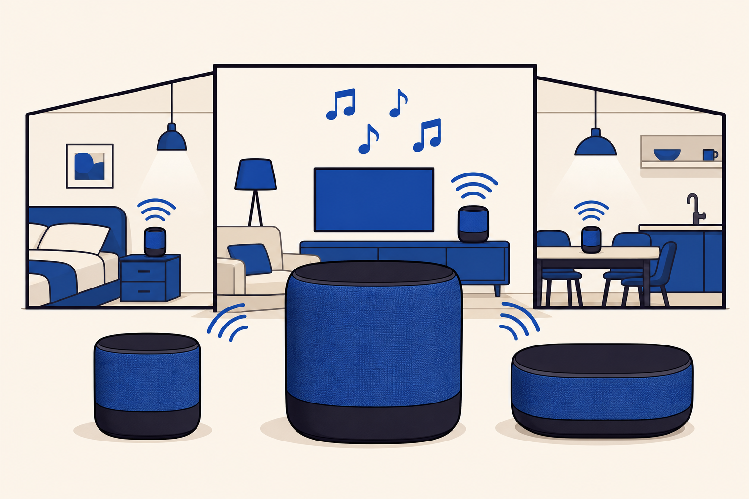 Ilustración de JBL anuncia en México sus bocinas Wi-Fi Cove M1, P1 y X1